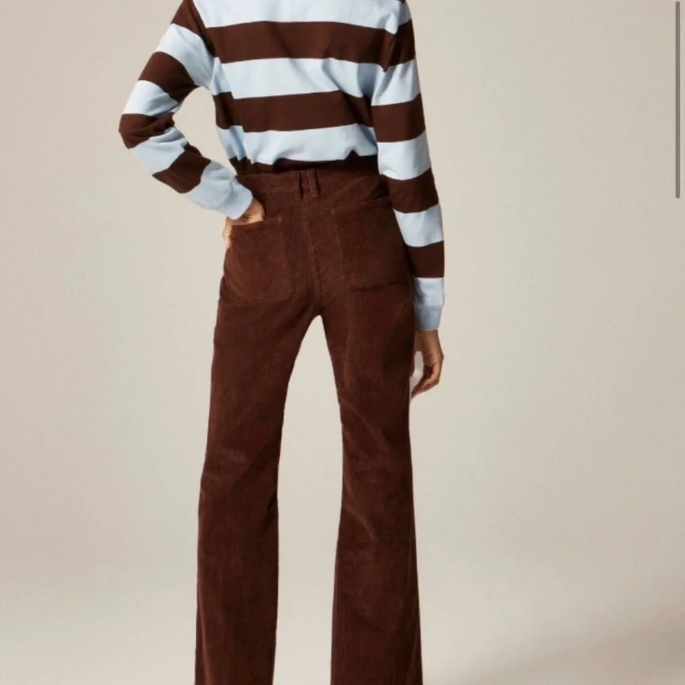 J Crew High Waist Wide Leg Corduroy Pant